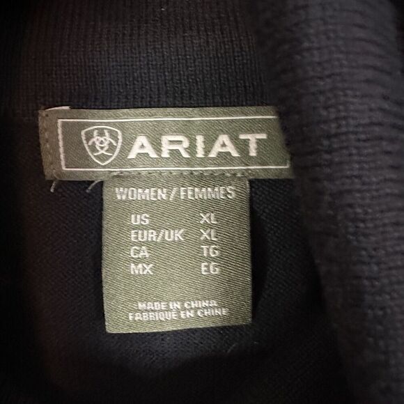 Ariat Double Turtleneck Lexi Sweater Women Sz XL Equestrian Cowgirl Western Soft - Picture 3 of 15